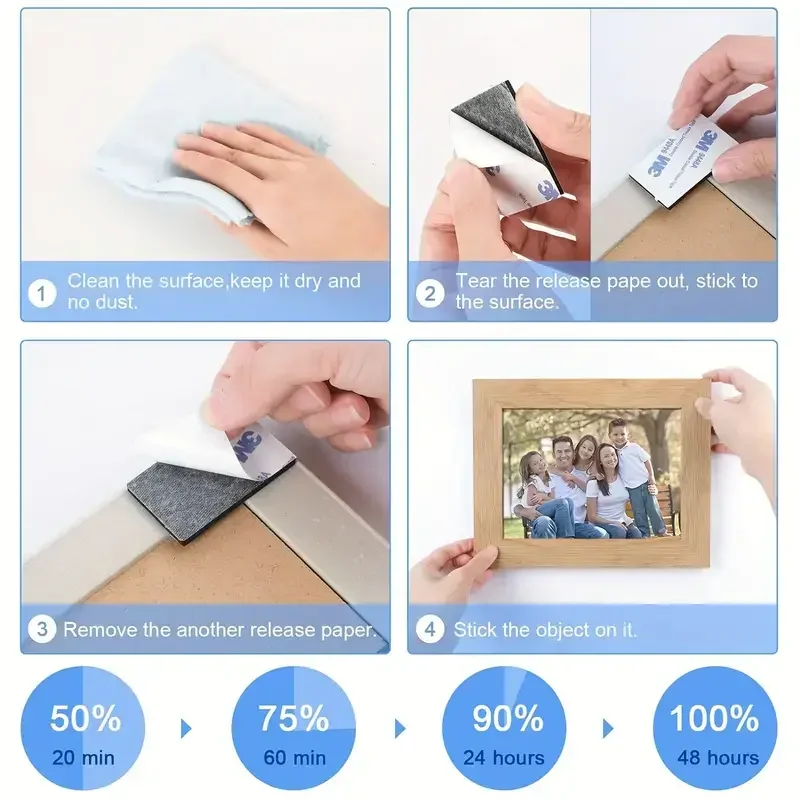 30pcs Double Sided Tape, Wall Tape Suitable For Home, Office, Car, Outdoor Use