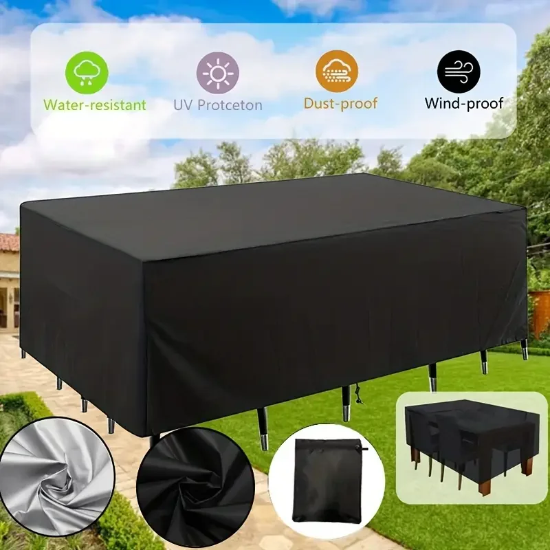 218 Sizes of Patio Furniture Covers, Table and Chair Covers, Waterproof, Dustproof, UV-proof 210D Oxford Cloth Protective Cover