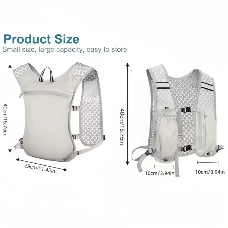 Light Weight Hydration Backpack for Outdoor Sports - Ergonomic Water Holder for Running, Cycling, Walking and Kayaking