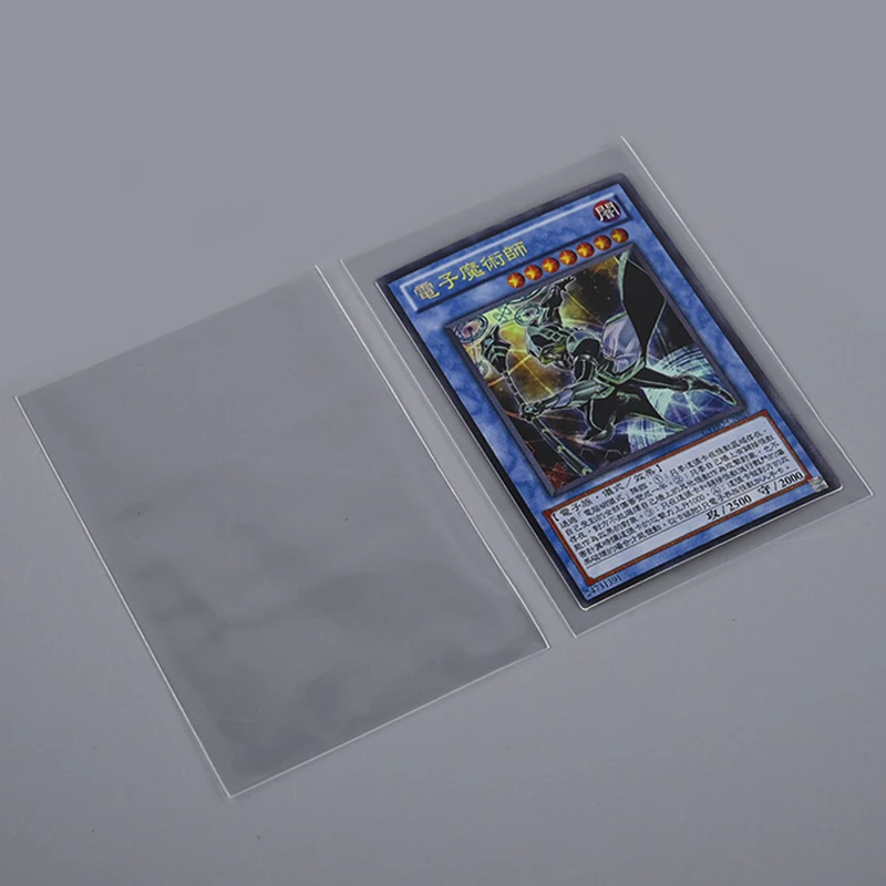 100pcs 65*90mm/61*88mm Card Sleeves Card Protectors Perfect Size for Football Card, Sport Card, MTG Card Collection Card Storage