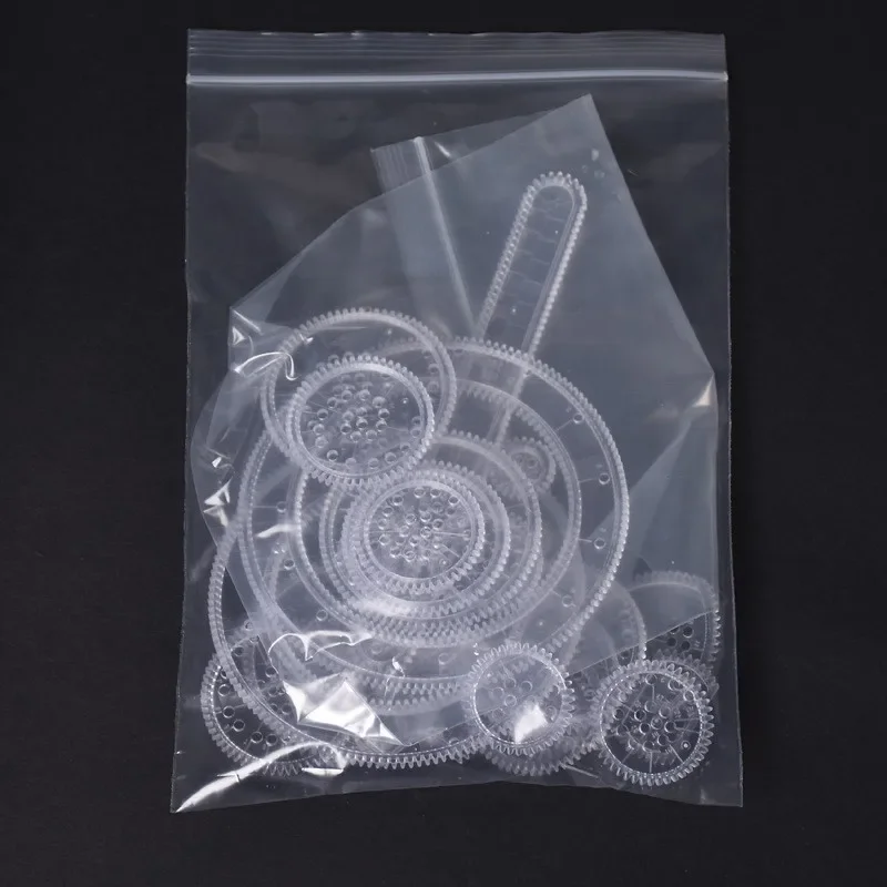 Creative Gears Geometry Spirograph Drawing Stencils Set Painting Template Art Crafts Kids Educational Toy Variety of Flowers