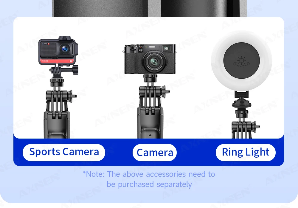 F16 Selfie Stick Tripod with 1708mm Long 8-Section Pole, Bluetooth Remote, 360° Rotation, 1/4 Interface, for Phone Camera Vlog
