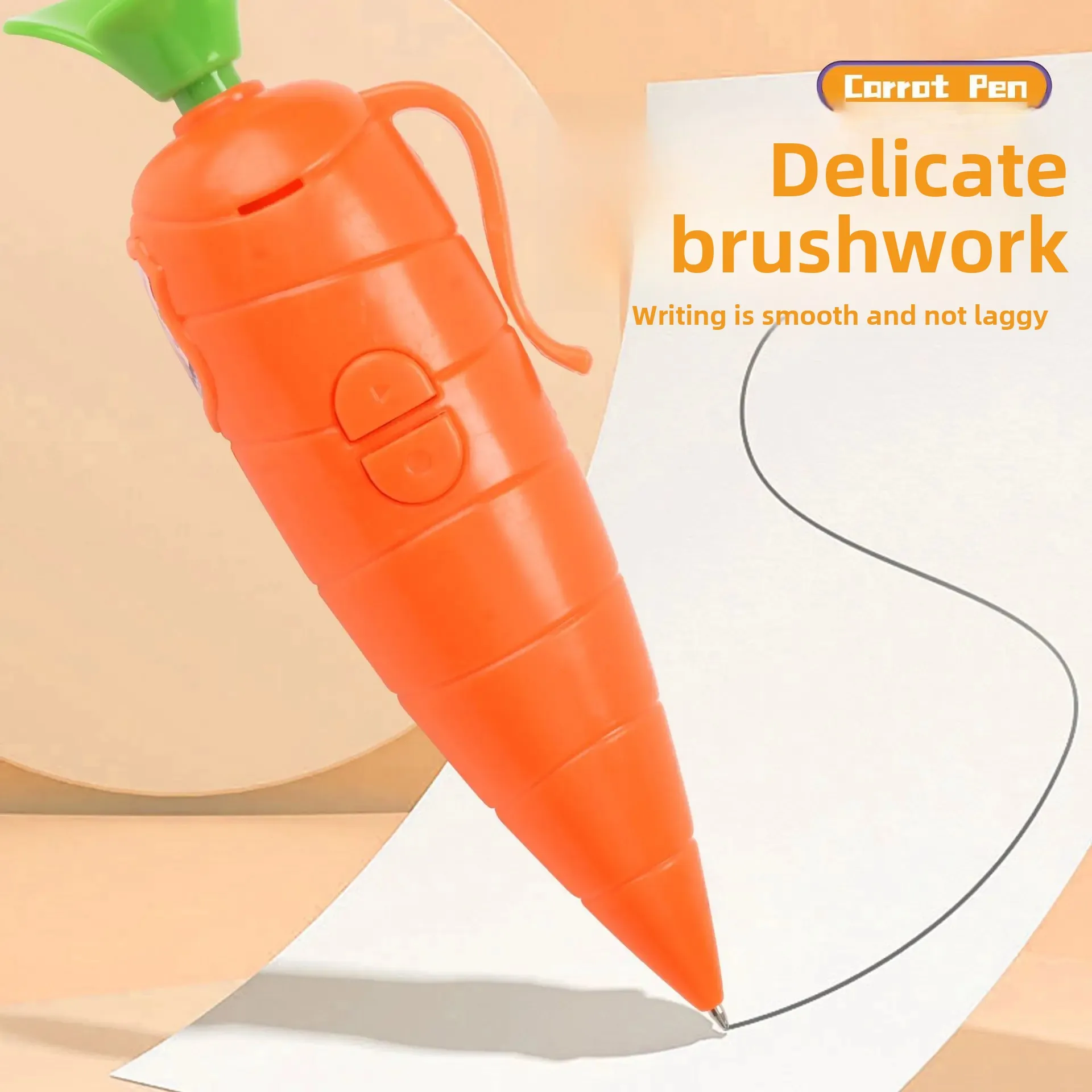 Judy & Nick Carrot Voice Recorder Electronic Sound Toy Can Write Graffiti Ballpoint Pen Novelty Voice Recorder Pen Gift