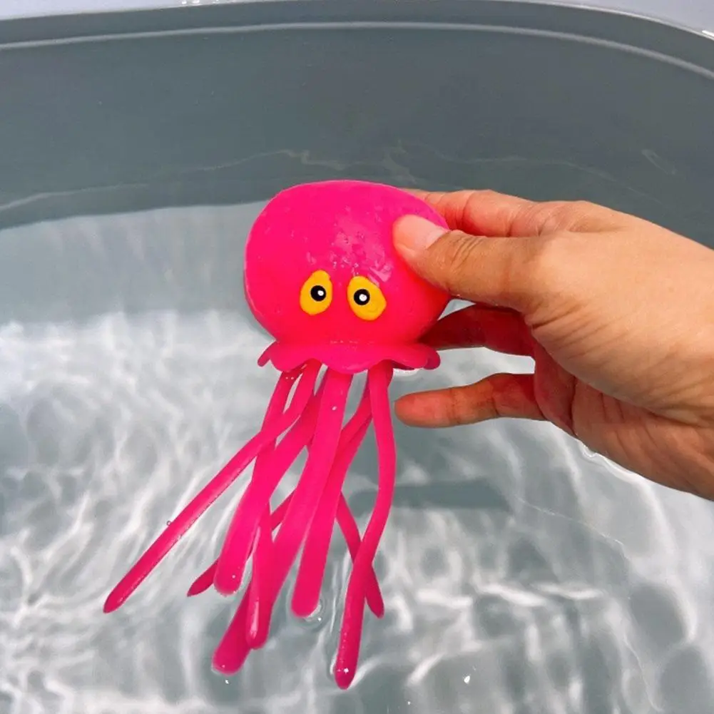 Baby Bath Toys Sponge Water Absorbing Octopus Squeezing Stress Relief Toys Summer Swimming Play Water Bath Toy for Children