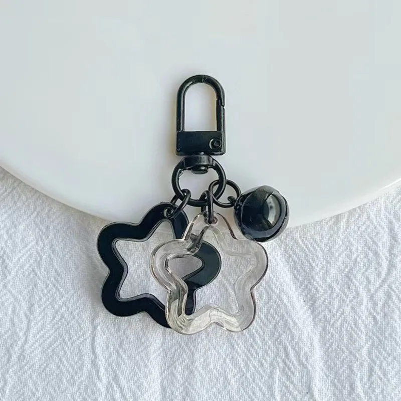 Colorful Star-Shaped Retractable Plastic ID Card Holder with Keychain. Cute and Practical, Suitable for Bus Cards, Campus ID