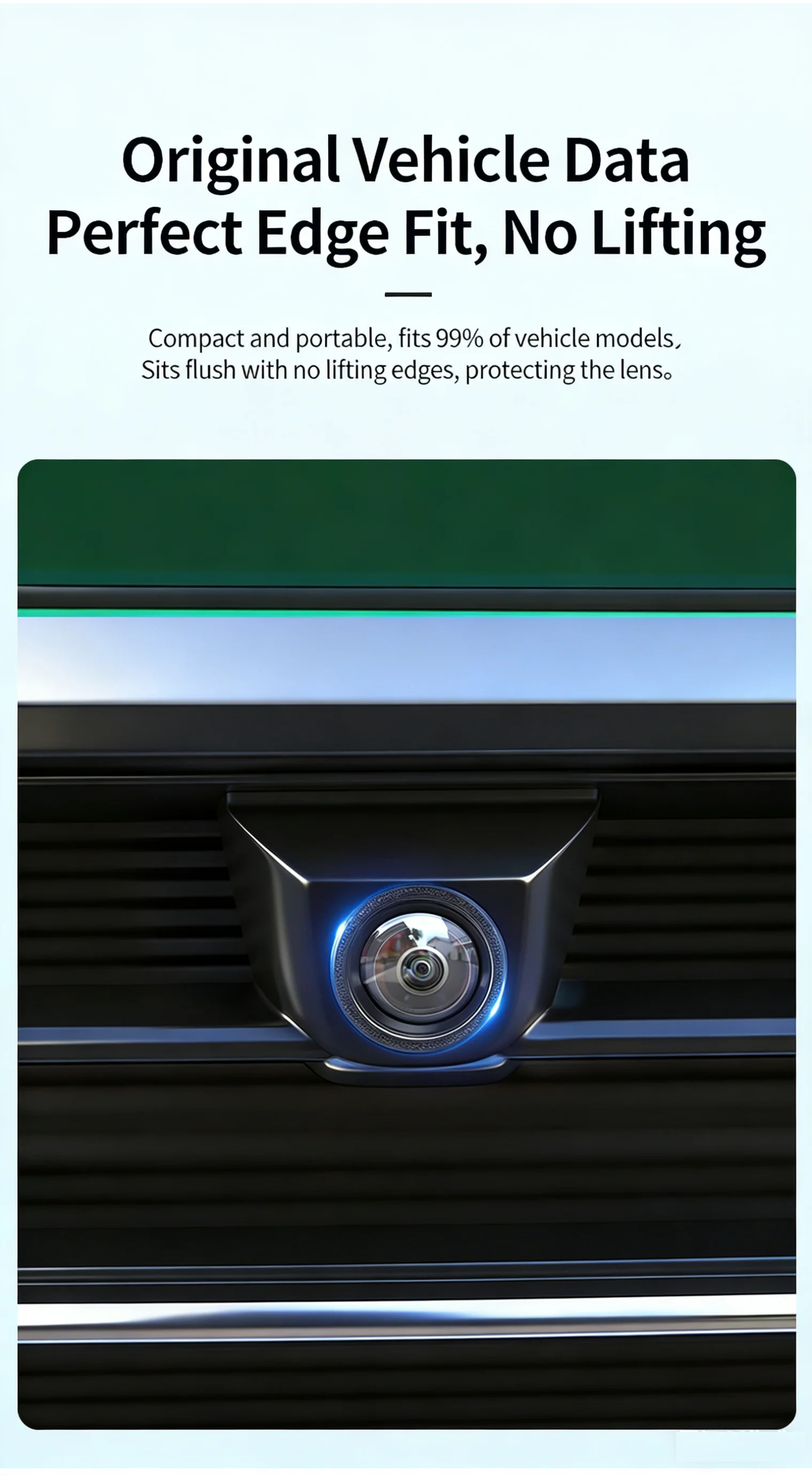 2PCS Car Camera Protective Cover Front Bumper Camera Anti-Scratch Shield Lens Guard PC Protective Cover Kits