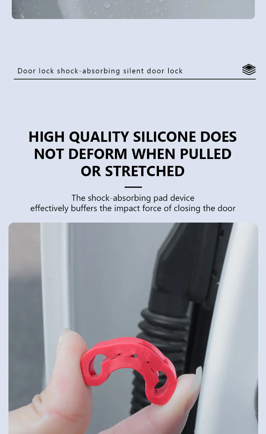 4pcs Car Door Shock Absorber Universal Car Door Buckle Soundproof Deadener Damper Cushion Anti-Vibration Buffer Pad