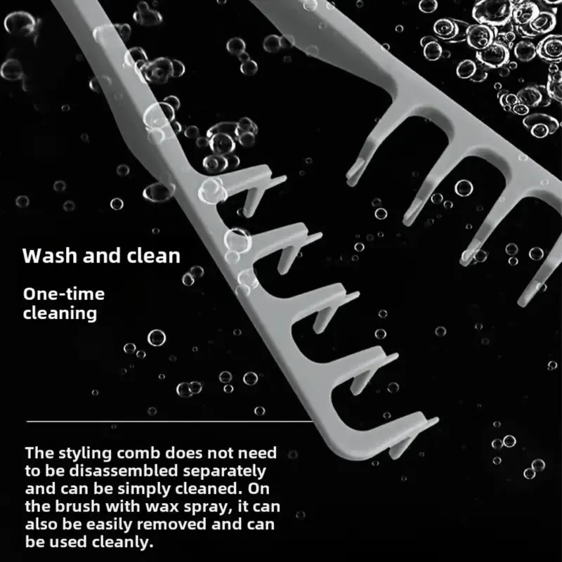 New Volumizing Wide-Tooth Hair Styling Comb Textured Styling Comb Korea Style Seam Covering Bangs Hair Combs For Men