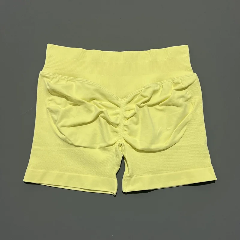 Women Gym Shorts Workout Scrunch Butt Seamless Leggings Seamless Yoga Leggings Bicycle Running Sportswear Fitness Sports Shorts