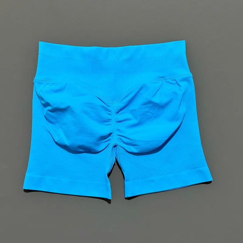 Women Gym Shorts Workout Scrunch Butt Seamless Leggings Seamless Yoga Leggings Bicycle Running Sportswear Fitness Sports Shorts