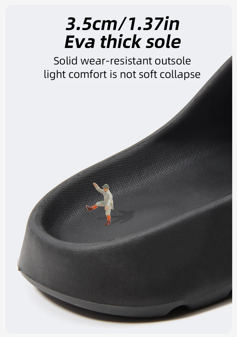 EVA Anti-Slip Men's Slippers Home Thick Bottom Slippers Comfortable Lightweight Indoor Outdoor House Slippers
