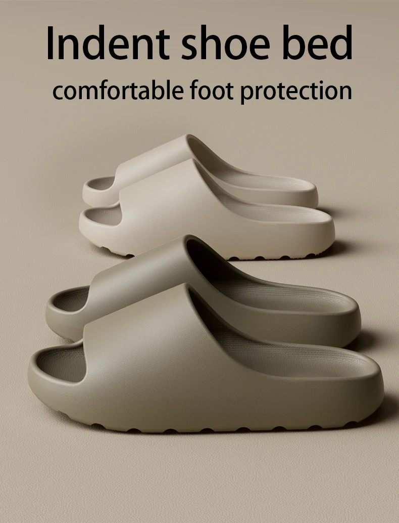 EVA Anti-Slip Men's Slippers Home Thick Bottom Slippers Comfortable Lightweight Indoor Outdoor House Slippers