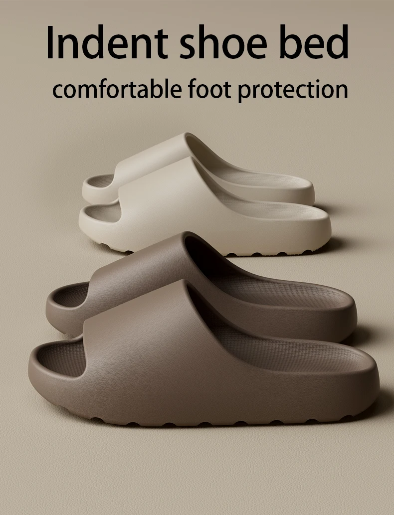 EVA Anti-Slip Men's Slippers Home Thick Bottom Slippers Comfortable Lightweight Indoor Outdoor House Slippers