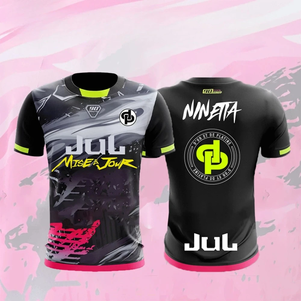 New Maillot JUL T-shirt Summer Youth Breathable and Quick-drying Training Football Shirts Unisex  Sports Jerseys