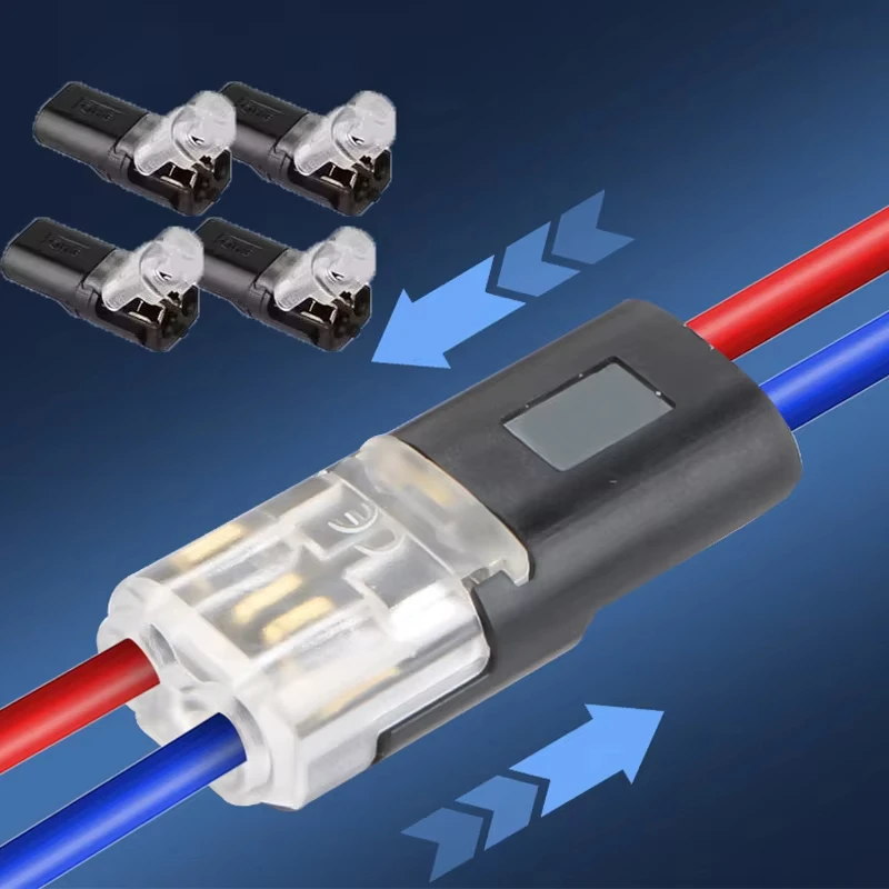 Electric Wire Connector No Strip Quick Dual Line Cable Interconnection Detachable Automotive Terminal Plug Universal Quality