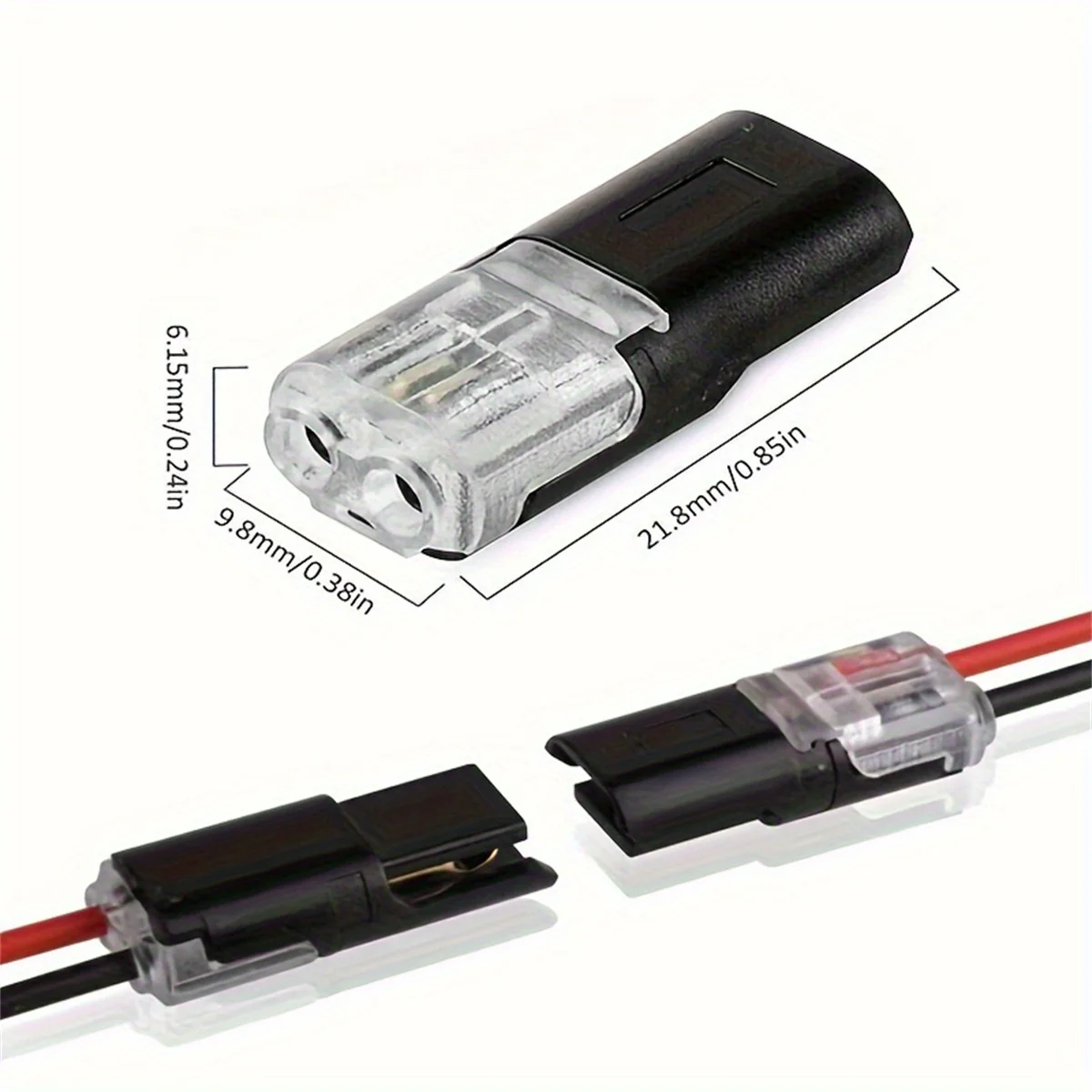 Electric Wire Connector No Strip Quick Dual Line Cable Interconnection Detachable Automotive Terminal Plug Universal Quality