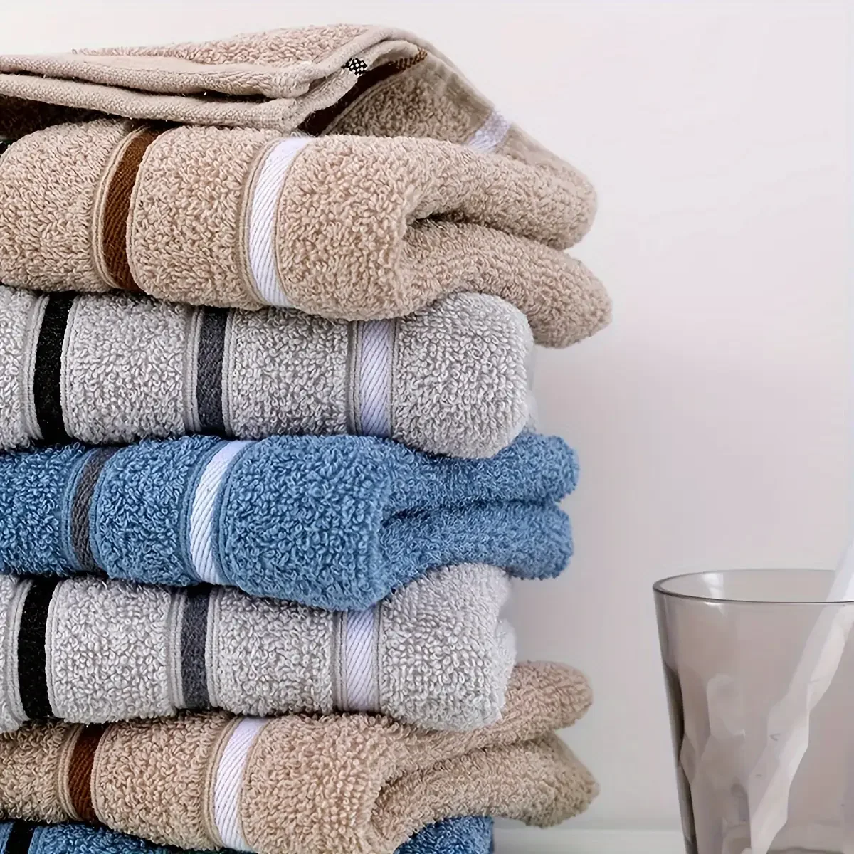 1 Pack of Premium Soft Absorbent Towels - Suitable for Home Use Bath Towels and Face Towels in a Variety of Colors.