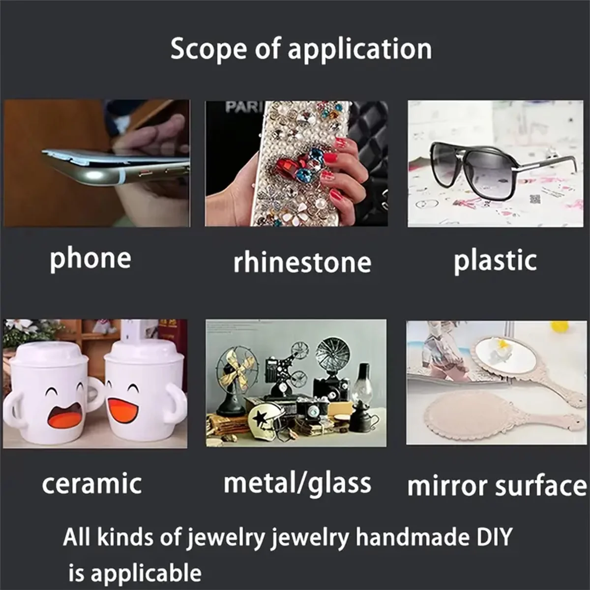 B-7000 Clear Contact Adhesive 15ml/50ml/110ml for Phone T-7000 Repair Universal Glass Plastic DIY Precision Applicator