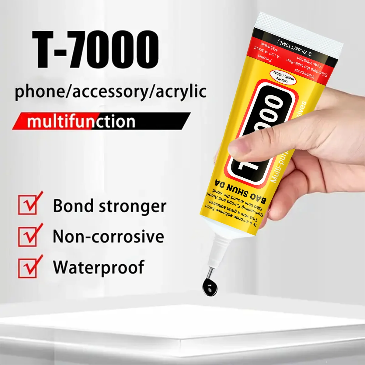 B-7000 Clear Contact Adhesive 15ml/50ml/110ml for Phone T-7000 Repair Universal Glass Plastic DIY Precision Applicator