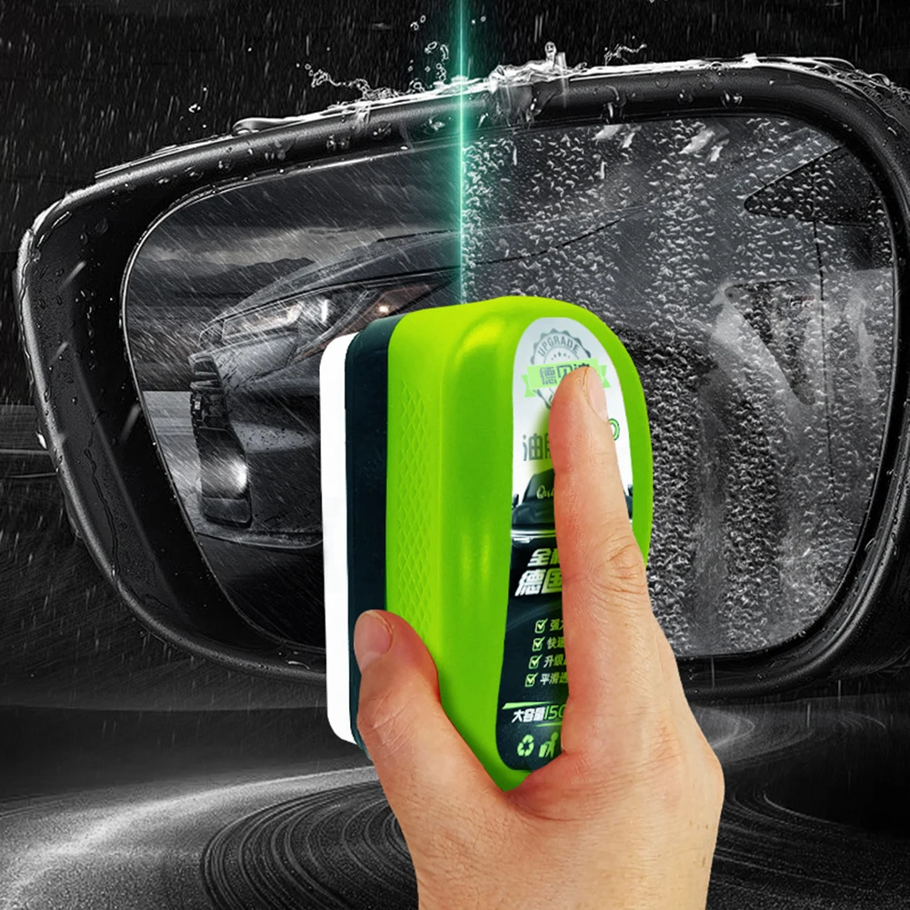 1/2/3pcs Automotive Car Oil Film Cleaning Brush,150ml Glass Oil Film Remover for Car Window,Windshield Brush For Car Care