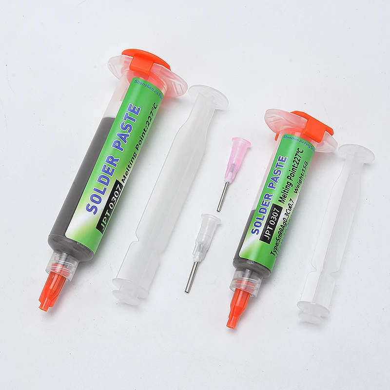 Lead Free High-Temperature Solder Paste Sn99 Ag0.3 Cu0.7 Needle Tube, Mobile Phone USB Socket Repair, LED Soldering