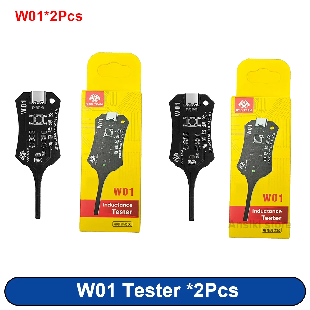 OSS W01 Type-C Inductance Tester Motherboard Coil Tester for Mobile Phone Component Fault Detection and Diagnosis Repair