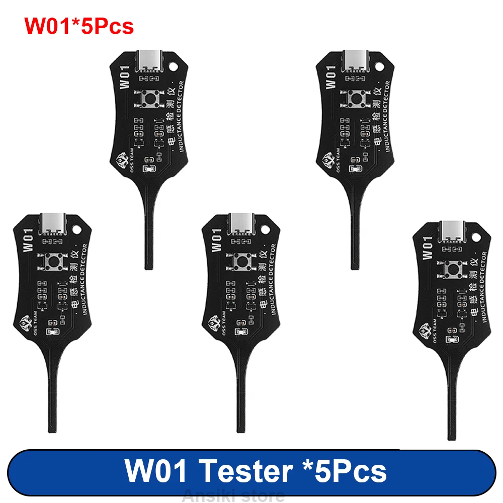 OSS W01 Type-C Inductance Tester Motherboard Coil Tester for Mobile Phone Component Fault Detection and Diagnosis Repair