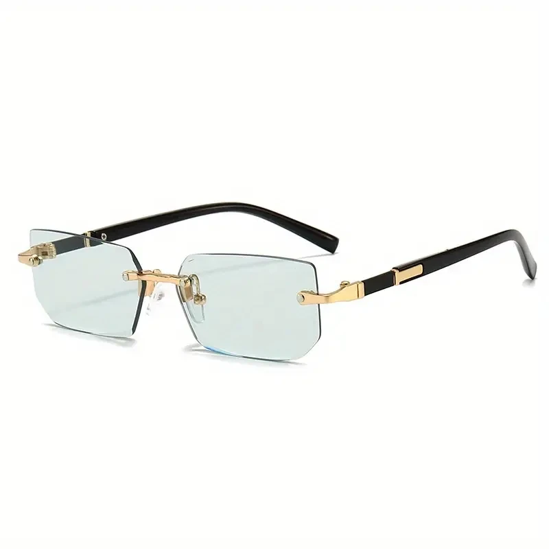 1/3 PCS Rimless Sunglasses Rectangle Fashion Popular Women Men Shades Small Square Sun Glasses Female Male Summer Traveling