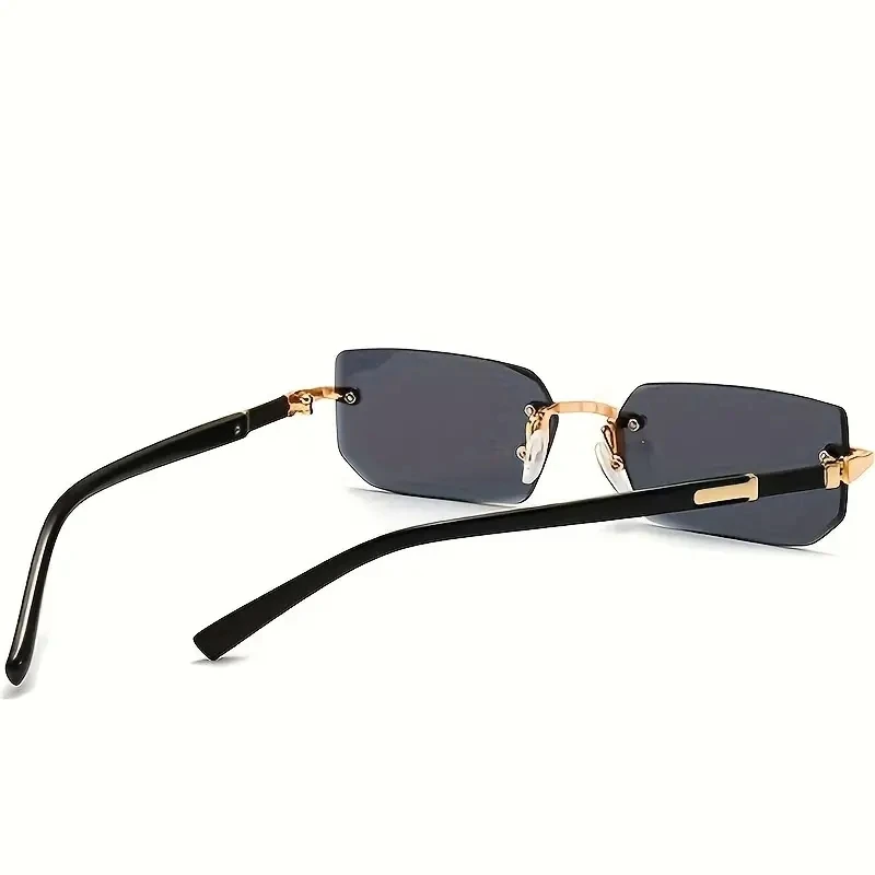 1/3 PCS Rimless Sunglasses Rectangle Fashion Popular Women Men Shades Small Square Sun Glasses Female Male Summer Traveling