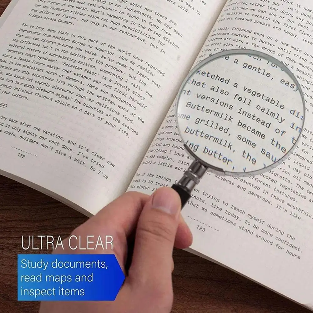 10X Professional Magnifying GlassJewelry Reading Magnifying Glass Loupe For Reading Jewelry Coins Stamps Senior Kids Senior Read