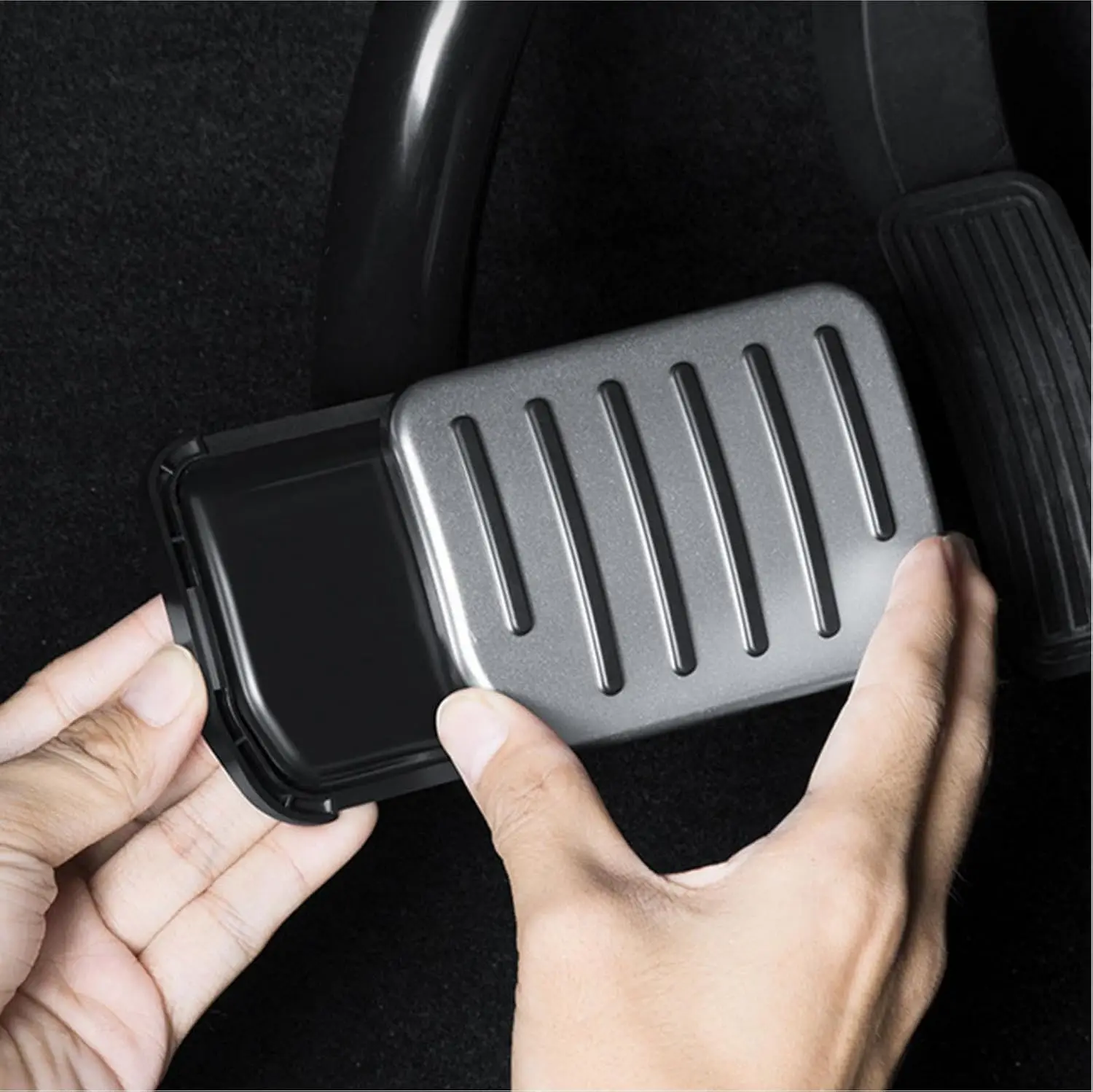 For Tesla Performance Pedal Pads Cover Foot Aluminum Non-Slip Pedals for Model Y(Juniper) Model 3(Highland) 3/Y 2017-2026