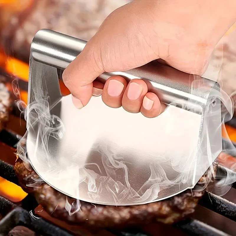 New Stainless Steel Smash Burger Press | Heavy Duty Patty Maker & Smasher Mold for BBQ, Grilling Kitchen (Non-Stick)