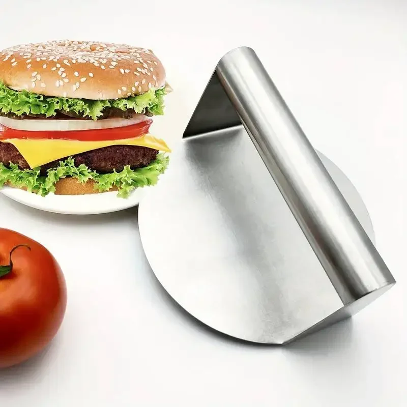 New Stainless Steel Smash Burger Press | Heavy Duty Patty Maker & Smasher Mold for BBQ, Grilling Kitchen (Non-Stick)