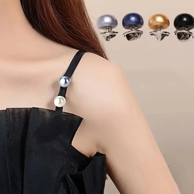 10pcs Pearl Button Pins ,DIY Decorative Safety Button Covers For Shoes, Hats, Bags, Shawls,Collar Needle Buckle Fixed Pin Brooch