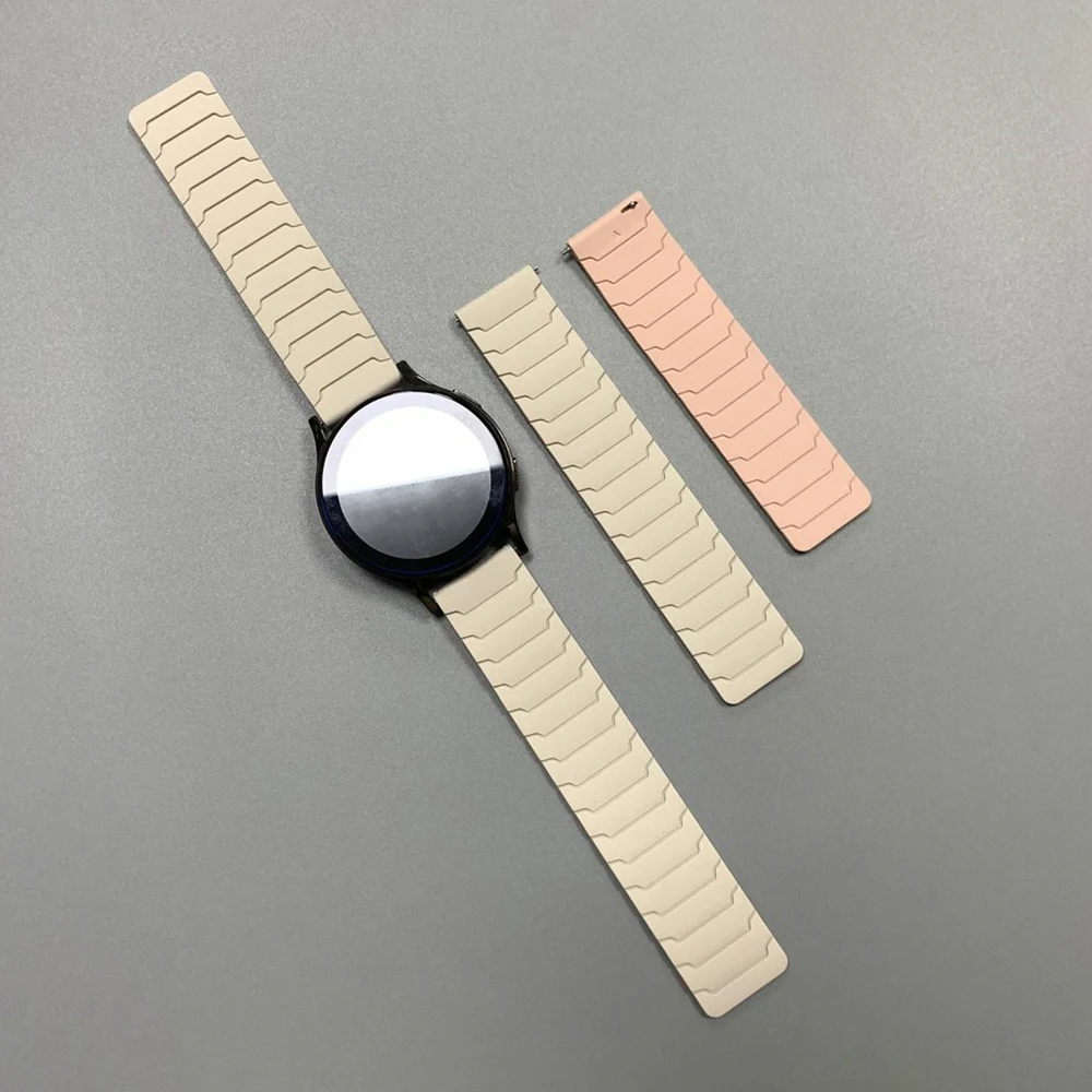 20/22mm Magnetic Strap For Huami AMAZFIT BIP 6 5 UNITY Silicone Loop Band GTR 4/3/3 Pro 2e GTS 4 mini 3 BALANCE Sports Watchband