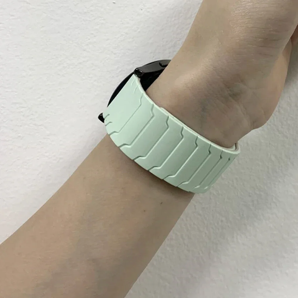 20/22mm Magnetic Strap For Huami AMAZFIT BIP 6 5 UNITY Silicone Loop Band GTR 4/3/3 Pro 2e GTS 4 mini 3 BALANCE Sports Watchband