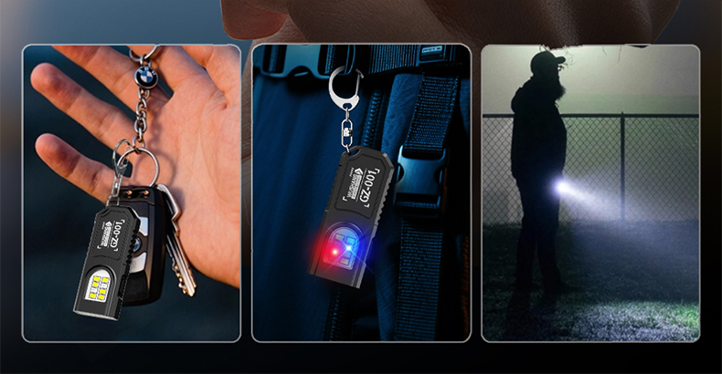 Portable Waist Hanging Keychain, Mini Flashlight, Multifunctional Emergency Charging, Anti Key Chain, Super Large, Bright, House