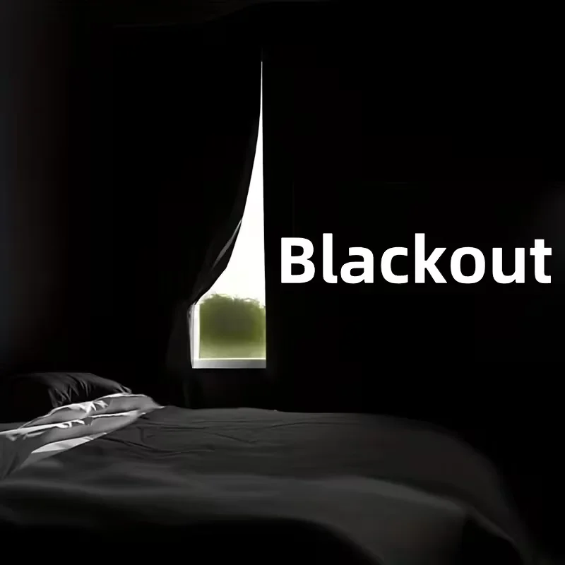 95-98% Blackout Curtain DIY Portable Travel Removable Blocking Darkest Window Film Cloth Self-adhesive Window Shades