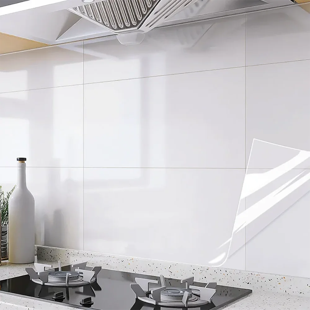 45cm Transparent Waterproof and Oil-Proof Static Wallpaper Kitchen Stove Anti-Fouling Sticker High Temperature Resistant
