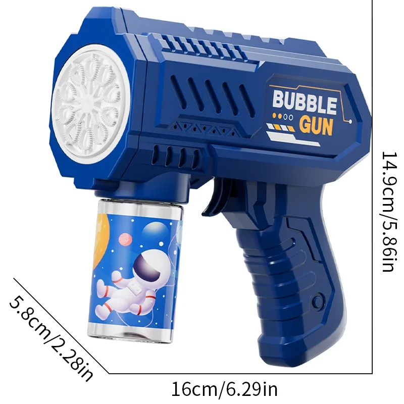 Fully Automatic Bubble Gun Rocket Bubble Machine, Automatic Air Blowing Device, Bubble Liquid Toy for Beach and Outdoor Use, Bea