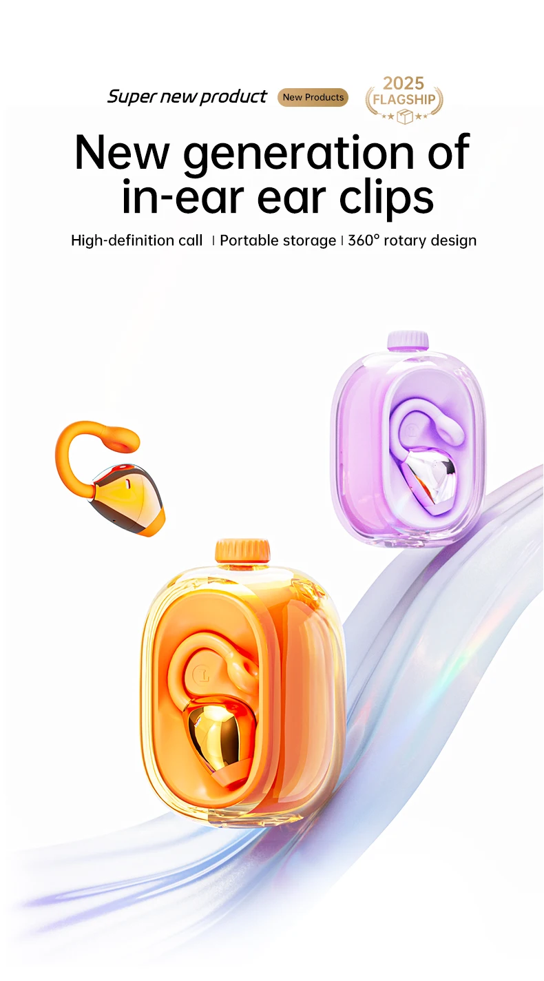 BT Earphone Clip On Monaural Inear Motion Stereo Bone Conduction Gd28 Business Wireless Earphone Mini Monaural Tws