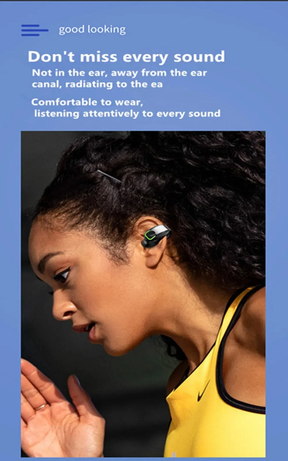 BT Earphone Clip On Monaural Inear Motion Stereo Bone Conduction Gd28 Business Wireless Earphone Mini Monaural Tws