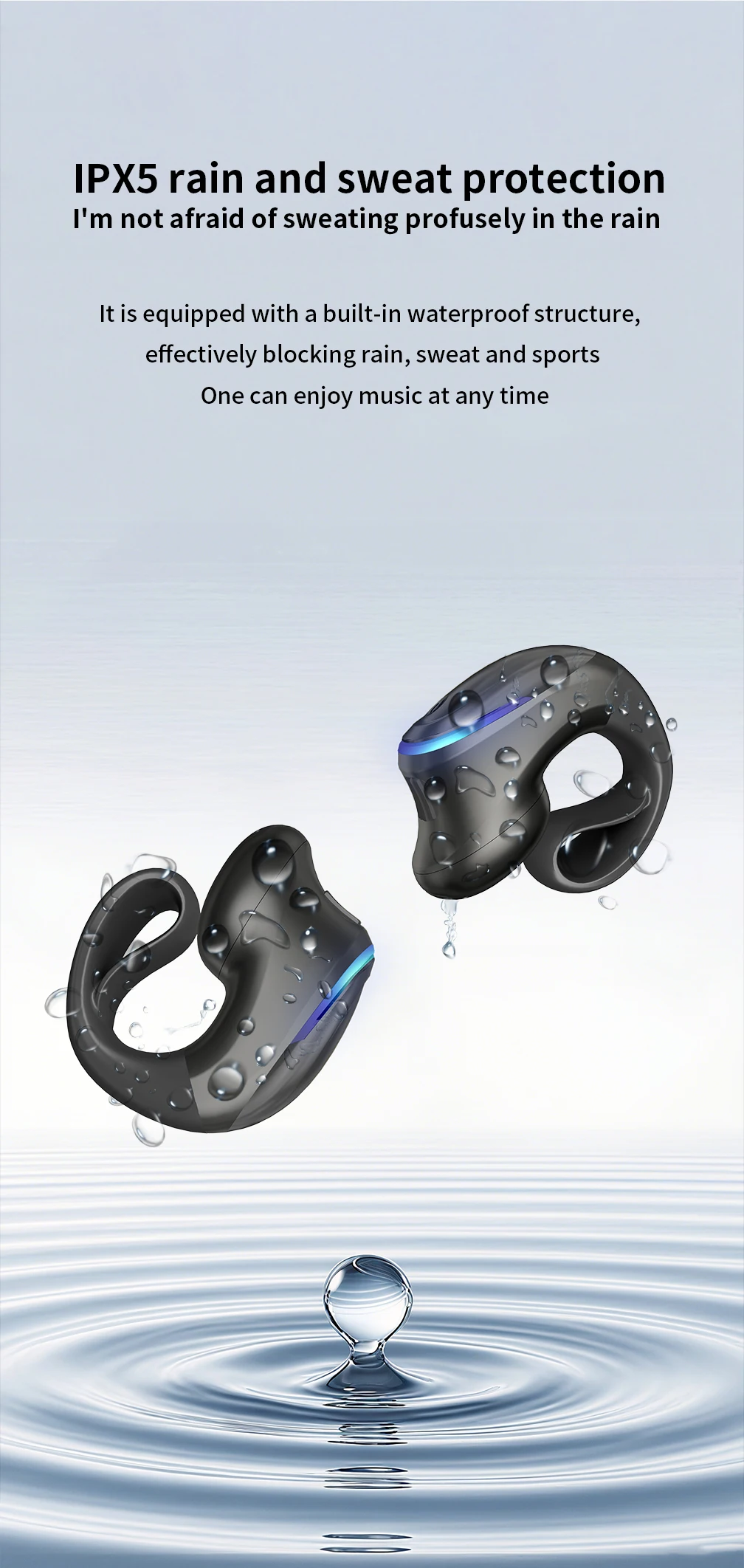 BT Earphone Clip On Monaural Inear Motion Stereo Bone Conduction Gd28 Business Wireless Earphone Mini Monaural Tws