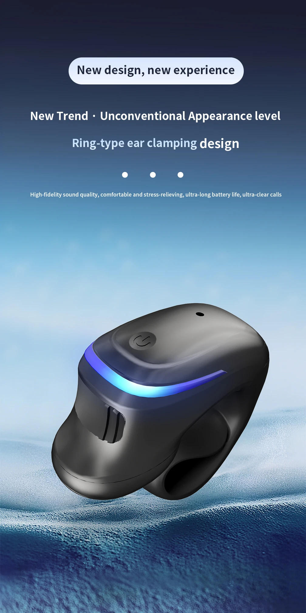 BT Earphone Clip On Monaural Inear Motion Stereo Bone Conduction Gd28 Business Wireless Earphone Mini Monaural Tws