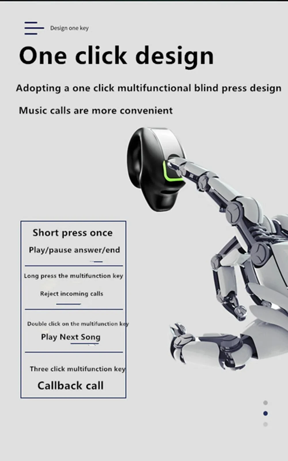 BT Earphone Clip On Monaural Inear Motion Stereo Bone Conduction Gd28 Business Wireless Earphone Mini Monaural Tws