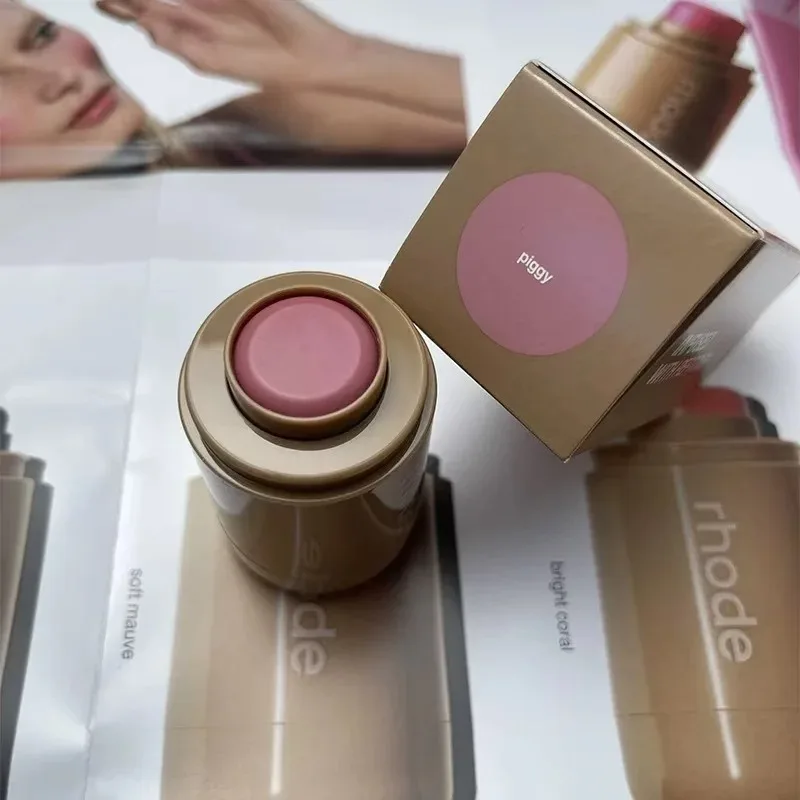 Rhode Pocket Blush LIP Stick Lip And Cheek Hydrating Stick Natural Rouge Powder Blush Cream Lipstick Cheek Easy To Apply Colo