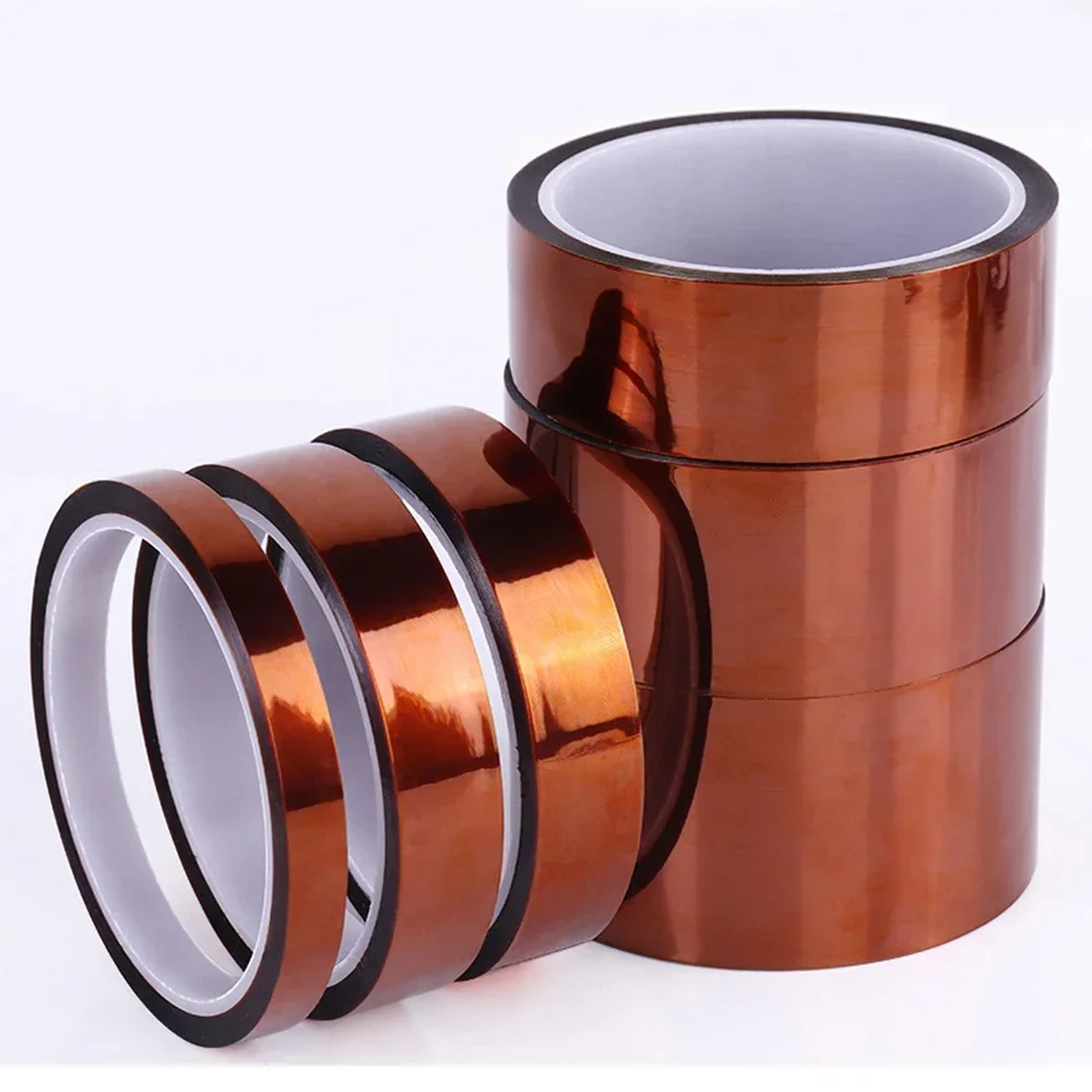 5-50mm High Temperature Tape PI Polyimide Adhesive Insulating Adhesive Tape Heat Tape for Board Protection Gold Finger Tape