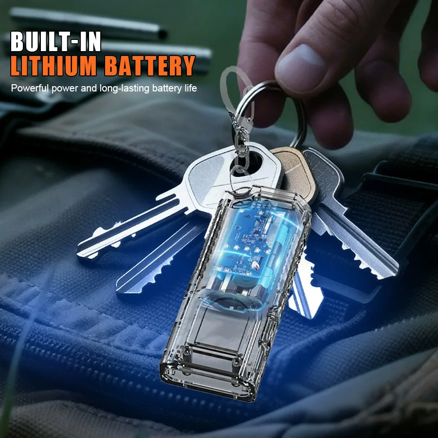 LED COB Flashlight Type C Rechargeable 600LM Portable Mini Torch Pocket Lantern Flood Work Light With Magnet For Emergency