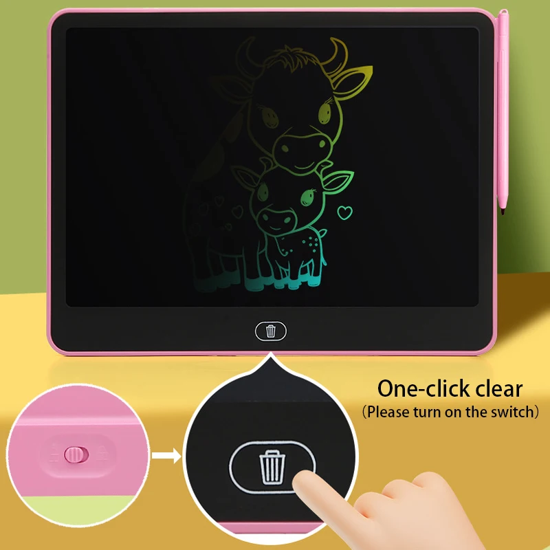 8/11/13/16 Inch LCD Drawing Tablet Writing Board Kids Doodle Painting Handwriting Pad Toy for 3 4 5 6 7 8 Years Girls Boys Gifts