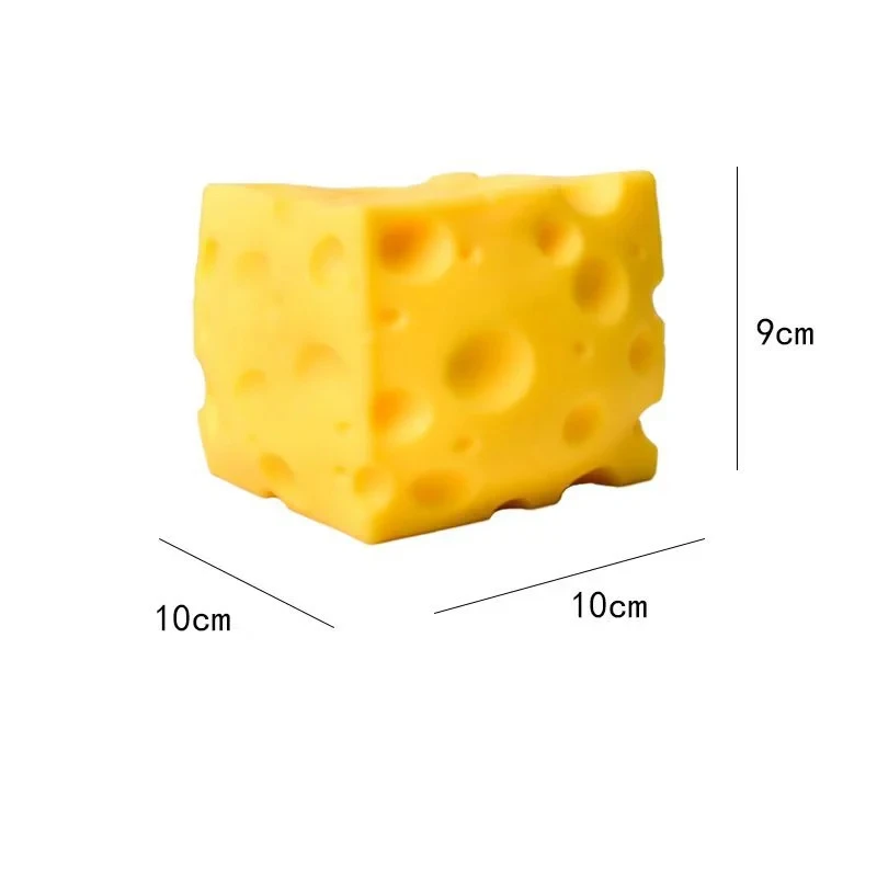 Simulate Cheese Squeeze Toy Slow Rebound Pinching Office Decompression Slow Rebound Cheese Pinching Ornament Relax Decompress